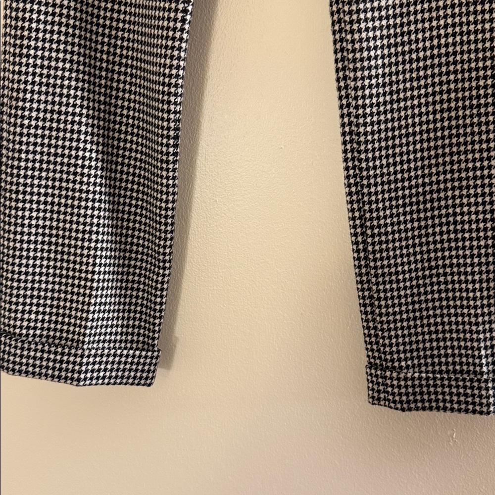 Msgm Houndstooth Ankle Straight Leg Trousers - image 5